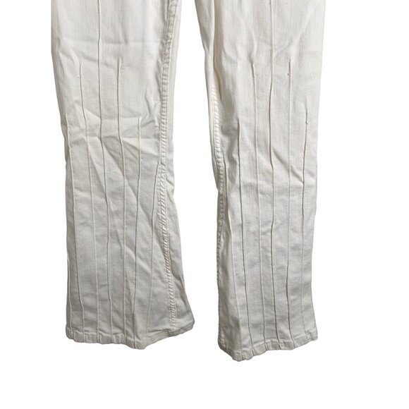 We the Free Free People white flare pleated white‎ jeans size 30 - Picture 4 of 7